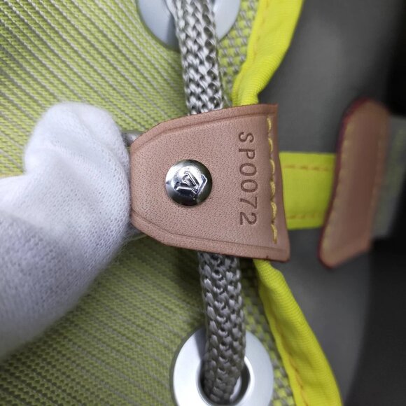 Louis Vuitton LV Shoulder Bag Yellow Nylon 504-030625 - Picture 8 of 9